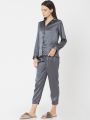 Womenity Night Suit For Girls Silk Night Dress Hot Nighty Trouser Shirt Complete Night Suit For Women. 