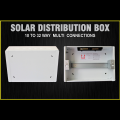 Solar Distribution Box 10-32WAY Household illumination Electrical Distribution Box MCB Waterproof Junction Wire Box ABS+IRON BASE. 
