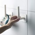 Wall Mount Paper Towel Rack Dispenser for Kitchen Bathroom Toilet, Under Cabinet,Garage, Laundry, Pantry, Paste, Easy Installation- No Drilling. 