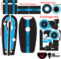 complete 70cc bike chain cover engine and fornt shock sticker. 