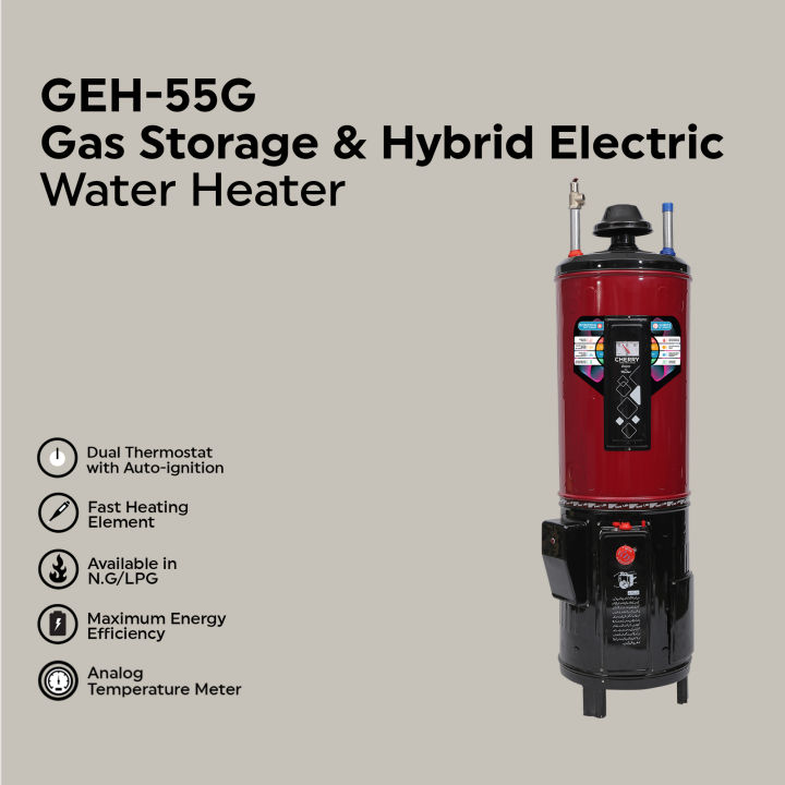 Cherry%20Geyser%20GEH-55%20SUPER%20Heavy%20(55%20Gallon%20Hybrid%20Electric%20+%20Gas%20Auto%20Ignition%20Double%20Safety)%20Heavy%20Gauge%20Water%20Tank%20Recommended%20For%20Pressure%20-%20Image%202