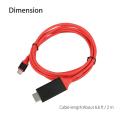 Nax-3c  Rd Type C To Hdmi Hdtv Av Tv Cable Adapter For Samsung Galaxy S8 S9 S9+ Note 9 Pc. 