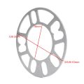 2pcs Universal car Aluminum 3mm 5mm 8-10mm Wheel Spacer Shims Plate 4 5 STUD For 4x100 4x114.3 5x100 5x108 5x114.3 5x120. 