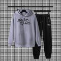 Squid game Printed winter Hood Tracksuit For Men and Boys. 