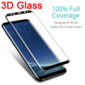 3D Curved Full Cover Tempered Glass for Samsung Galaxy S9 S8 Plus Protective Glass Screen Protector Film for S6 S7 Edge Note 8 9. 