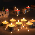 Unscented Tea Lights Candles in Bulk | 16 pcs White, Smokeless, Dripless & Long Lasting Paraffin Tea Candles | Small Votive Mini Tealight Candles for Home, Weddings. 