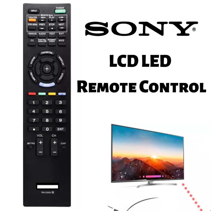 Sony%20LED%20TV%20Sony%20LCD%20Universal%20Remote%20Work%20for%20All%20Sony%20LED/LCD%20Remote%20control%20Model%20RM-D959%20Black%20First-%20rate%20quality%20-%20Image%202