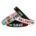 2Pcs Palestine Flag Silicone Bracelet Sports Game Wristbands National Wrist Strap For Men Women Fashion Personality Accessories. 