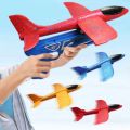 Air Battle AirPlane Glider Eva Soft Aircraft Flying Outdoor Toy 2 in 1 Hand Throw Lighting Up Flying Glider Plane Toys Foam Airplane learning LED Flash Game Toys For Children / Launcher Toys Light Foam Flying Plane, Large Throwing Toy, Model Airplane Toys. 