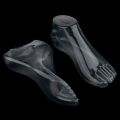 1Pair Female Feet Mannequin Thong Style Foot Model for Sandal Shoe Sock Jewelries Display - Clear. 