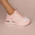 Women's Sneakers Fashion Chunky Sole Sports Joggers High Heel Casual vulcanize Shoes for Girls. 