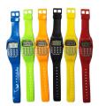 Children School Calculator Silicone Date LCD Electronic Multi-Purpose Keypad Wrist Watch. 