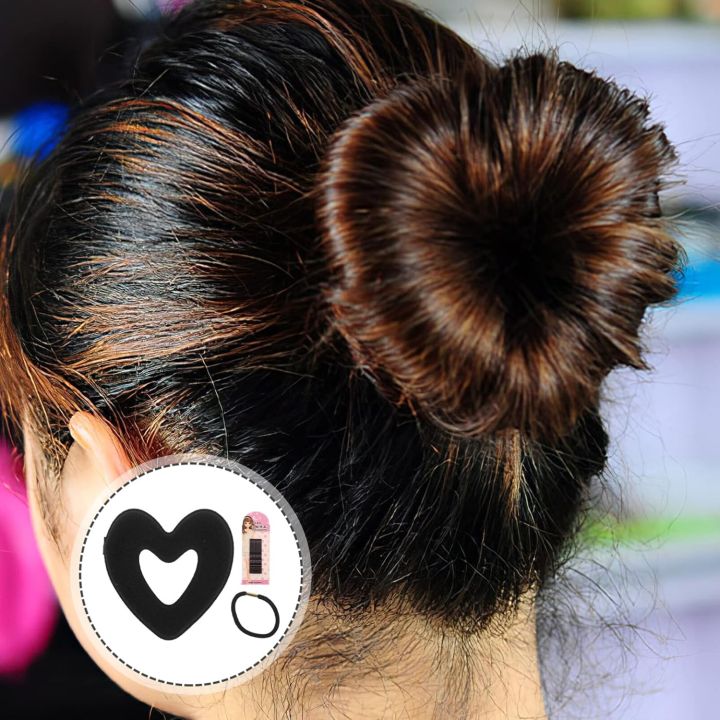 Hair%20Bun%20Maker%20Heart%20Shaped%20Donut%20Bun%20Maker%20Hair%20Donut%20Sock%20Bun%20Form%20Mini%20Hair%20Doughnut%20Shaper%20for%20Short%20Thin%20Hair%20Women%20Girls%20Black%20-%20Image%207