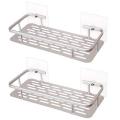 Stainless Steel Shower Shelf Bathroom Wall Mounted Durable Bathroom Storage Holder Bath Rack for Body Wash Shampoo. 