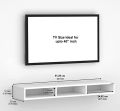 Wood Wall Mount TV Unit/TV Stand/Wall Set Top Box Stand/TV Cabinet/TV Entertainment Unit (White). 