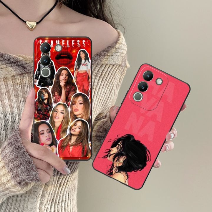 Camila Cabello Mobile Cell Phone Case for VIVO Y95 Y93 Y31 Y20 V19 V17 V15 Pro X60 NEX Black Soft Phone Cover Funda