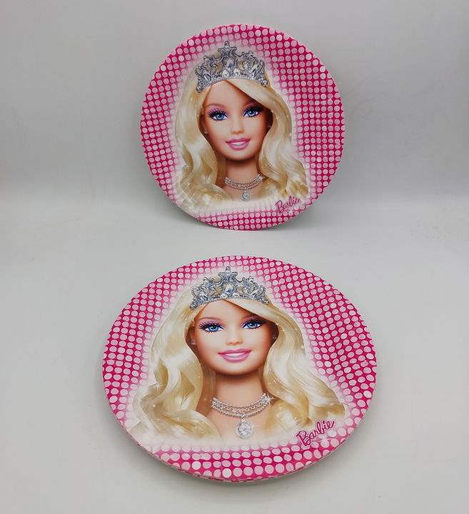 BARBIE THEME PAPER PLATES PACK OF 10 PAPER PLATES