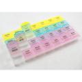 7 Days/ Week Transparent Lid Tablet Pill Box Holder/ Medicine Storage Organizer. 