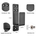 Door Barricade Brackets,2 Pack Drop Open Bar Holder for Home Security. 