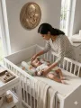 Soft Memory Foam Baby Pillow – Adjustable Head Shaping Cushion  Flat Head Prevention, Anti-Roll, Neck & Spine Support  Newborn Sleeping Positioner for Crib, Cot, Bed, Bassinet, Stroller & Car Seat – Breathable & Portable, Baby Safety Pillow. 