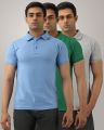 Pack Of 2 Stylish High Quality Multicolor Plain Polo Half Sleeve T Shirt For Men. 