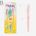 Tinkle Eyebrow Razor, Eye Brow Hair razor original,  Face Razor with Safety Cover, 3 Razors Dorco. 