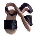 Black strap  baby girls sandal. 