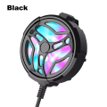 AL01 Mobile Cooling Radiator Game Cooler System Cooling Fan - For PUBG Gamepad Trigger Accessories Gaming Case - Heat Sink Gaming Cooler Fan - Portable Type-C USB Powered RGB Lights Fan. 
