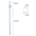 High Borosilicate Glass Borosilicate Heat Resistant Straws Good Light Transmission 9 Colors Big Eye Glass Straw Transparent. 