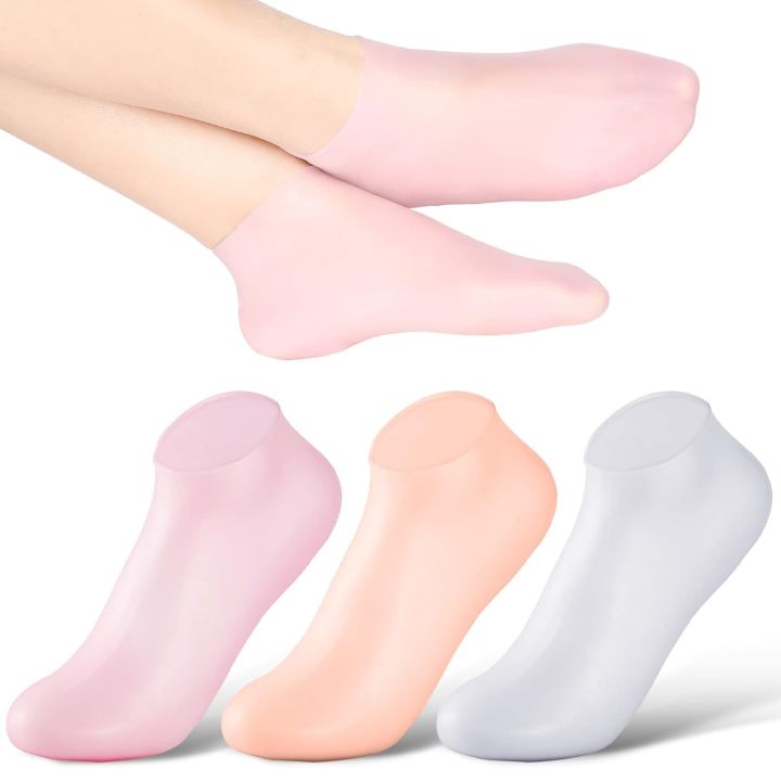 Silicone Moisturizing Gel Heel Socks – Unisex Foot Care and Comfort