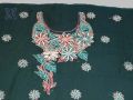 Eye Catching Mongia Colour Pure Chiffon Embroided Suit. 