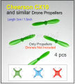 Cheerson CX10 Mini Drone Propeller Length 3 cm / 1.3 inch for 0.7mm motor shaft. 
