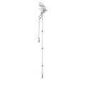 Korean Elegant Silver Color Butterfly Earrings Cute Tassel Ear Cuffs for Women Clip on Earring Fake Piercing Fashion Jewelry. 