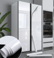 Refrigerator full stickers waterproof oil-proof decorative stickers freezer air conditioner  fridge refurbishment color change pvc film  (WHITE). 