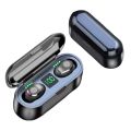 Tws Wireless Bluetooth Headset F9-34 Fingerprint Touch Display In-Ear F9 Marca Dragon Bluetooth Headset. 