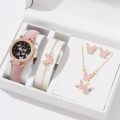 【shenggangshangmao001】（NEW）mall New design Cute 6pcs Butterfly Set Watches Women Watch For Girls Luxury Stylish Watch. 