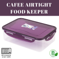 CAFE??  PACK OF 2( 650ml )AIRTIGHT FOOD KEEPER, CAFE?? AIRTIGHT FOOD KEEPER, Easy Gripping Food Saver ,Food Storing Container, Food Storage Box , Vacuum Sealed Food Container, Leak-proof Food Storage Box. 