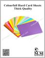 Colourfull Hard Card Sheets Chart Paper 200gm 20''x26'' (Pack of 15 Sheets). 