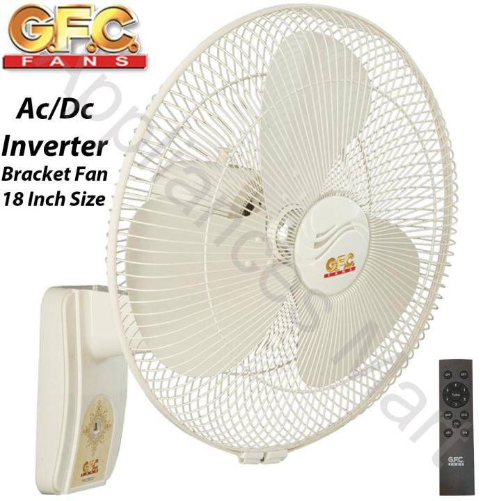 GFC Ac Dc Inverter Bracket Fan 18 Inch OffWhite