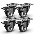 Caster Wheels Heavy Duty Bearing Wheels 360 Rotation Locking System. 