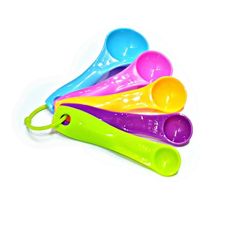 CH Pack of 5 Plastic Measuring Spoons