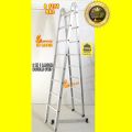 Almunium Folding Ladder 8 Feet Heavy Duty Double Step Ladder. 