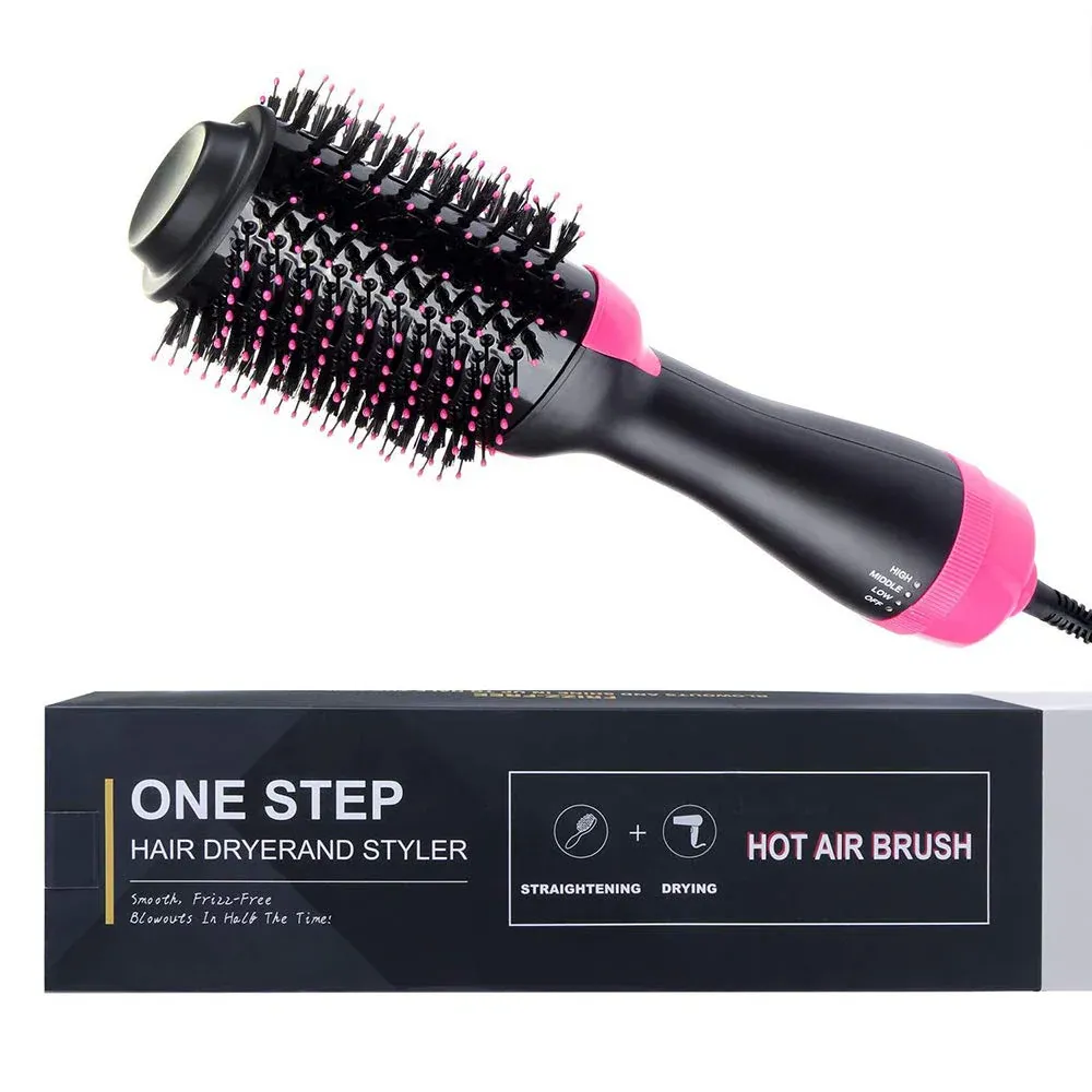 One Step Hot Air Brush (Dryer and Styler) – 3 in 1 Hair Dryer Brush