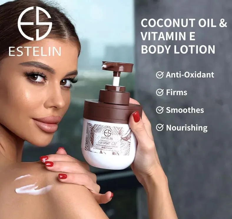 ESTELIN Coconut oil & Vitamin E nourishing & smoothing body lotion 300ml ES0105