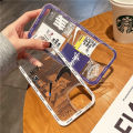 New Phone Case For Infinix Hot 40 Pro Free Fire 4G Cover Soft Silicone Fashionable Shockproof Transparent Comfortable White and Blue Hooks For Infinix Hot 40 Pro Free Fire Case. 