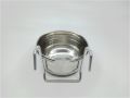 Feeding pot for parrots, hen, pigeon | stainless steel pot | small size. 