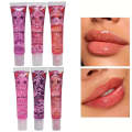 Trendy korean  Pack of 3 shiny lip gloss with Vitamin E Lip Oil. 
