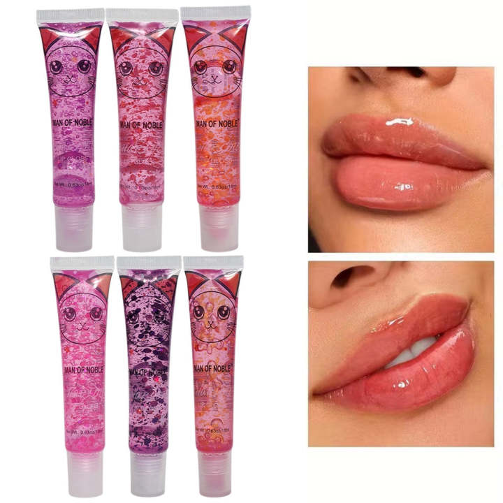 Trendy korean  Pack of 3 shiny lip gloss with Vitamin E Lip Oil