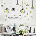 Modern Star Moon Wallpaper Background Baby Room Home Office Wall Sticker Decor. 