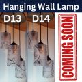 Beautiful Aesthetic Hanging Wall Lamp 3 pcs Set Beautiful Roof Lamp For Bedroom Unique Modern Fibre Plastic Haging Wall Lamps With Wooden Base and 3 modes Bulb E27 Hanging wall lamp Stylish Lamps For Hall Room Dining Room Bedroom jhumar fanoos chandelier. 